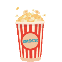 Cinema Popcorn Sticker by SRSCKcom