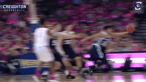 creighton bluejays three-pointer GIF by Creighton University Athletics