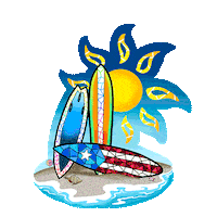 Beach Mar Sticker