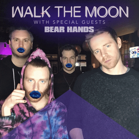 walk the moon blue lips GIF by Bear Hands