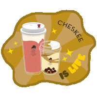 cheskee souffle creamcheese cheskee cheskeeindonesia Sticker