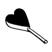 Tabas love heart coeur suck Sticker