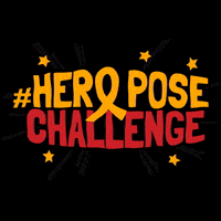ChildhoodCancerCanada superhero hero childhood cancer gold ribbon GIF