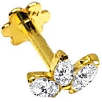 Gold Piercing Sticker by Doradus Jewels