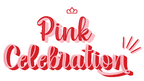 Pink Celebration Sticker by Rosamango