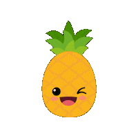 TuckerFresh wink fruit pineapple supermarket Sticker