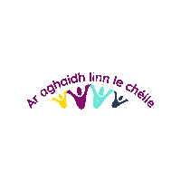 GaelbhratachOifigiuil gaeilge gaelbhratach ar aghaidh linn araghaidhlinnlechéile Sticker