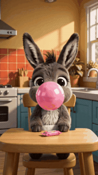 Bubble Gum Candy GIF by Hugo El Burrito