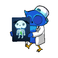 X-Ray Dog Sticker by BigBrains