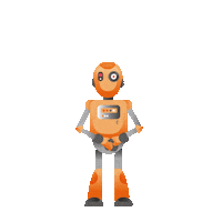 Artificial Intelligence Robot Sticker by Pixup