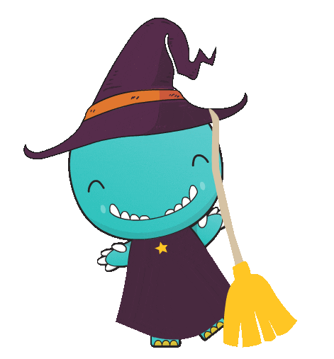 Sleepzilla giphyupload halloween tired sleep Sticker