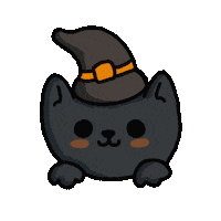 Trick Or Treat Cat Sticker