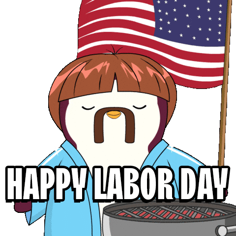 Grilling Labor Day Sticker by Pudgy Penguins