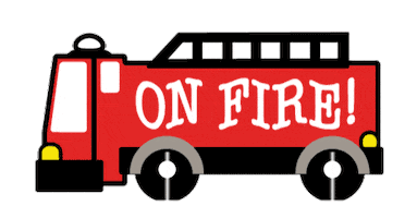 On Fire Sticker by Mr. Mercedes