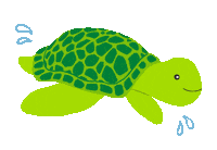 Sea Turtle Sticker by ZippyPaws