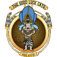 thegoodluckcats sad crying tears triste Sticker