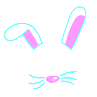 Easter Bunny Mask Sticker by GIPHY CAM