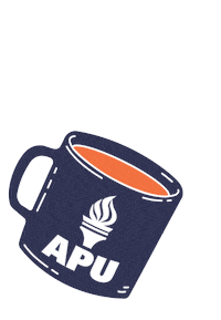 Apu Sticker by AmericanPublicUniversity