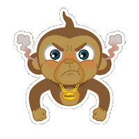 Angry Ben Sticker by HooplaKidz Official