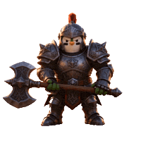 Warrior Battle Ready Sticker by ZaddyFi