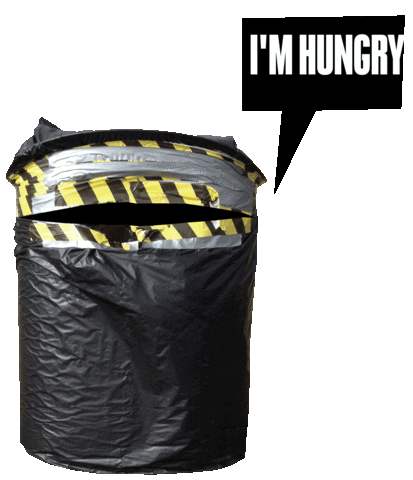 Hungry Bin Sticker