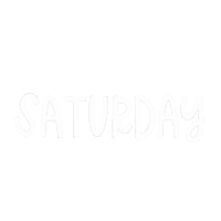 Days Of The Week Saturday Sticker