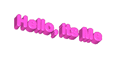Its Me Hello Sticker by Jennifer Greenhill