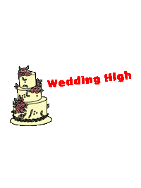 wedding_high_movie happy movie wedding cake Sticker
