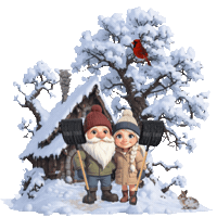 Winter Falling Snow Sticker