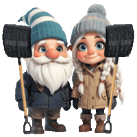 Winter Falling Snow Sticker