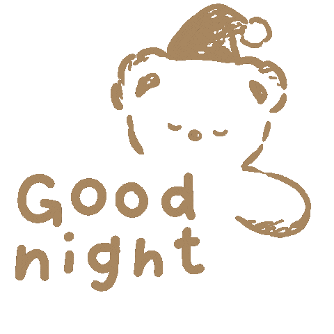 Bear 寝る Sticker