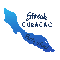 Caribbean Streak Sticker by Party Island Curacao