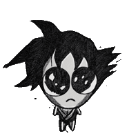 Sad Big Eyes Sticker