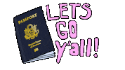 traveling lets go Sticker by stalebagel