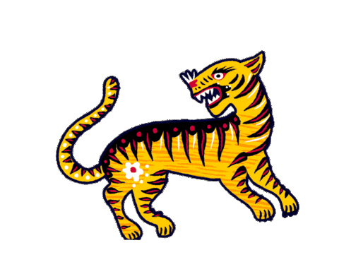 Feline Sticker by CATALINA ESTRADA