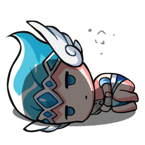 summonerswarapp water tired stressed over it Sticker