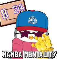 Black Mamba Basketball Sticker by Pudgy Penguins
