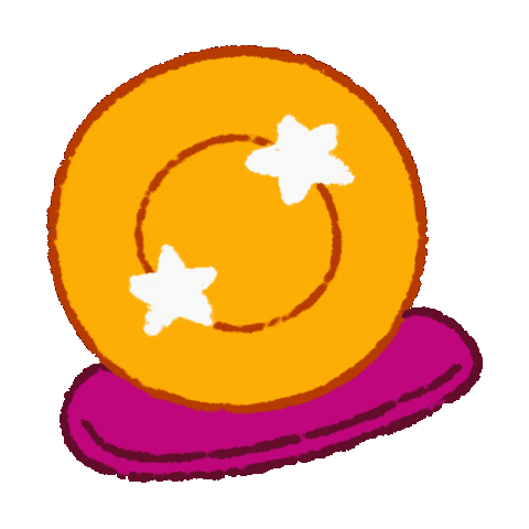 Crystal Ball Halloween Sticker by Katie Jones