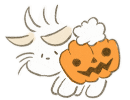 Trick Or Treat Halloween Sticker by pupumaru