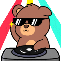 Teddy Bear Party Sticker by BEARISH