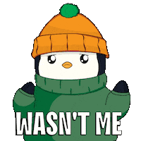 No Idea Idk Sticker by Pudgy Penguins