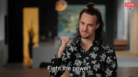 Fight Power GIF by Married At First Sight