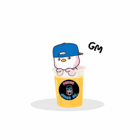PenguJuiceCo giphygifmaker animation cartoon drink GIF