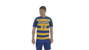 Swipe Up Mens Soccer Sticker by Delaware Blue Hens
