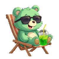 At The Beach Summer Sticker