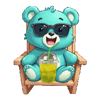 At The Beach Summer Sticker