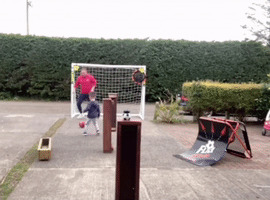 Father and Son Create Soccer Practice Routines