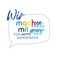 Bayern Demokratie Sticker by bayerisches_sozialministerium