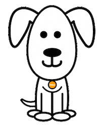 Dog Tail Wag Sticker by Helen Woodward Animal Center