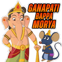 Vinayaka Chaturthi Celebration Sticker by Chhota Bheem